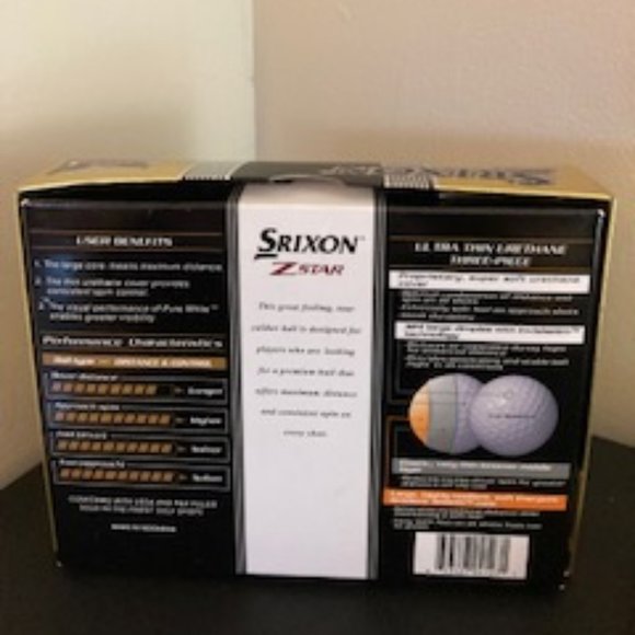 SOLD -❤️ * NWOT - Single Box of SRIXON Z STAR Pure White Golf (3 Balls) - Picture 6 of 6